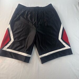 STARTER Black and Red Athletic Shorts